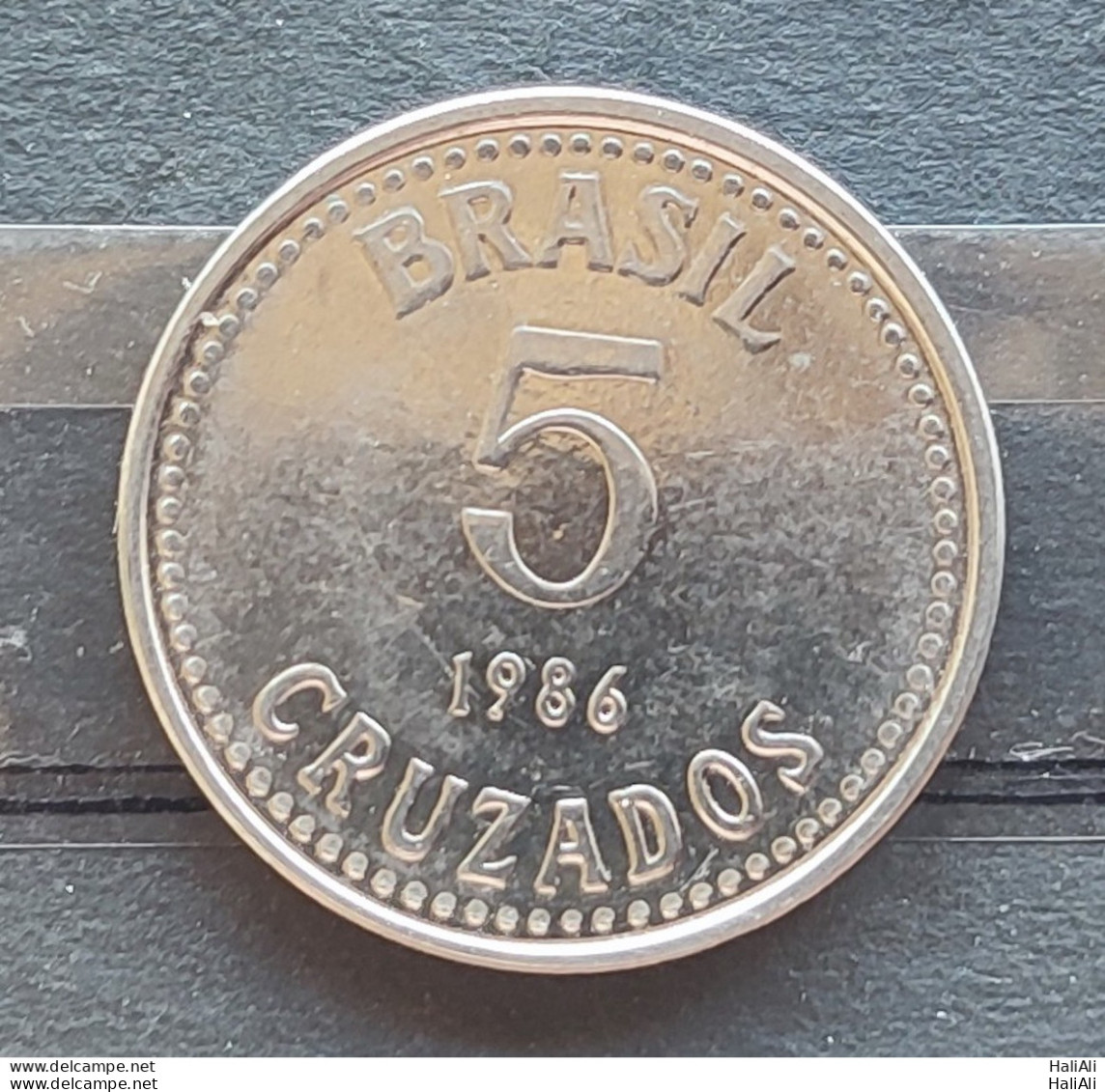 Brazil Coin 1986 5 Cruzado Sob - Viroflay