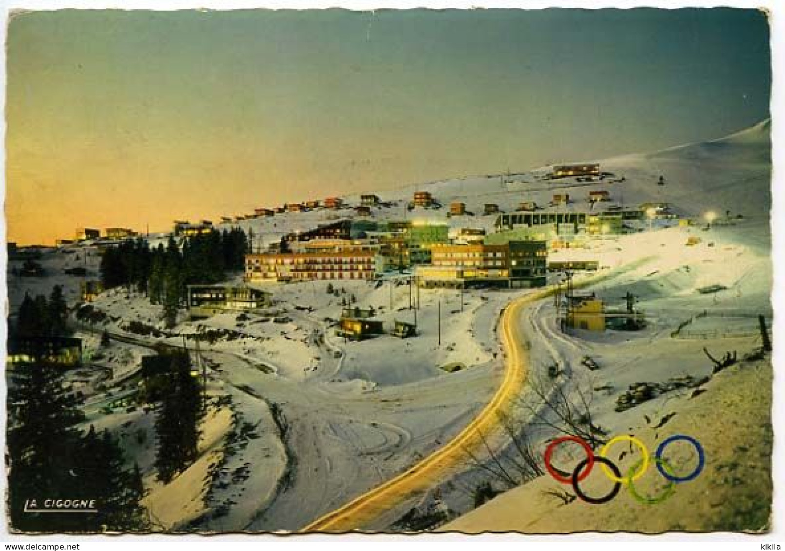 CPSM 10,5 X 15  Xèmes Jeux Olympiques D'Hiver De GRENOBLE 1968  Olympic Games Chamrousse Station  Olympique* - Chamrousse