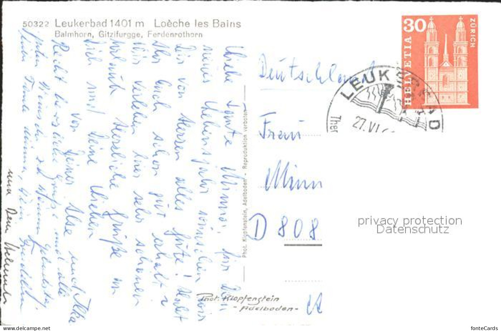 12384540 Leukerbad Balmhorn Gitzifurgge Ferdenrothorn Leukerbad - Other & Unclassified