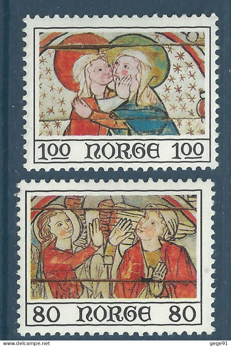 Norvège - YT 670 Et 671 - Noël 1975 - Storia Postale