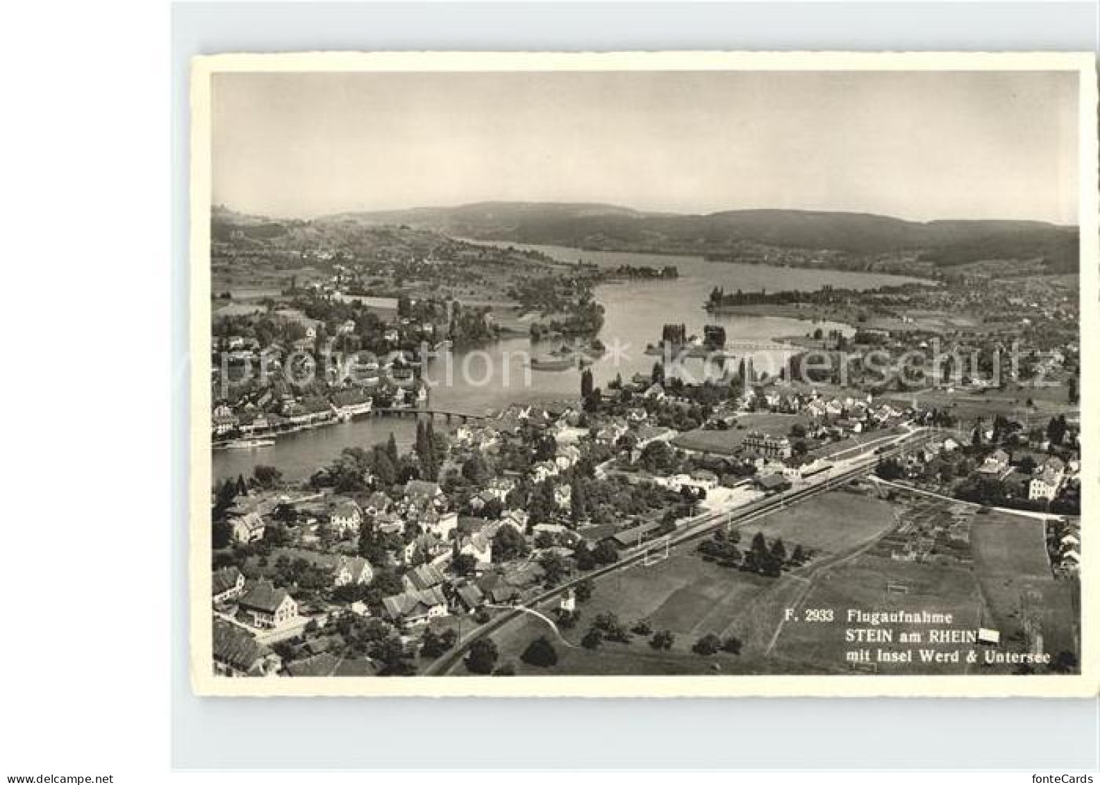 12379812 Stein Rhein Mit Insel Werd Und Untersee Fliegeraufnahme Stein Am Rhein - Autres & Non Classés