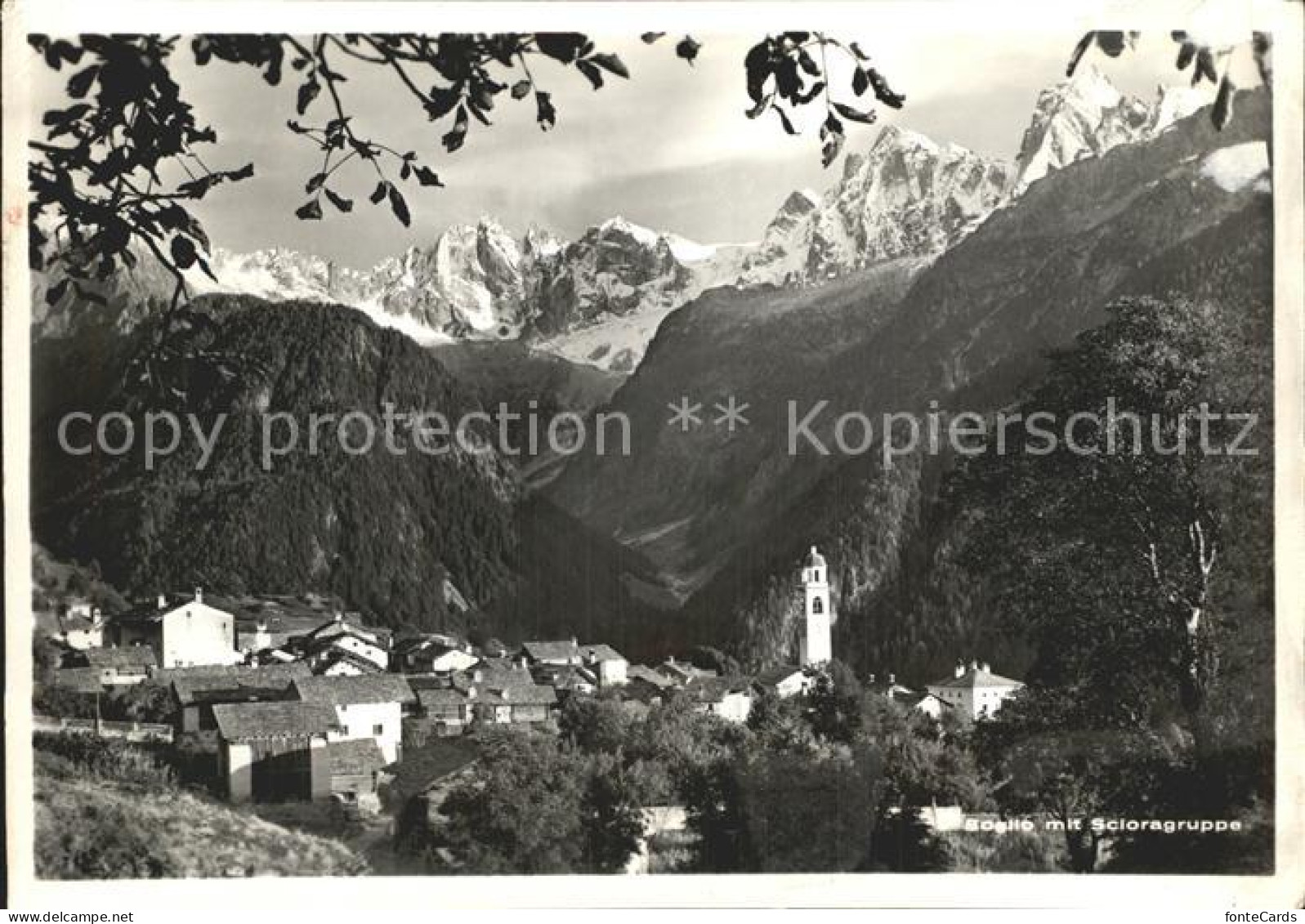 12379313 Soglio Ortsansicht Mit Kirche Scioragruppe Soglio - Autres & Non Classés