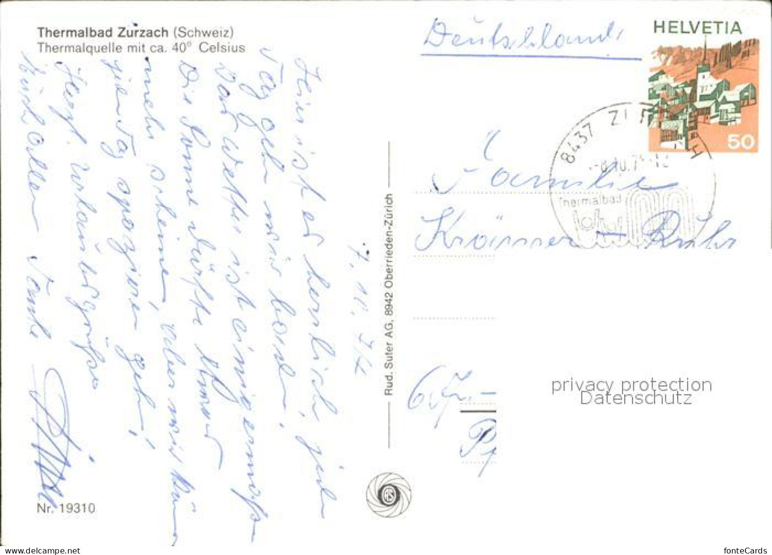 12378551 Zurzach Thermalquelle Bad Zurzach - Autres & Non Classés