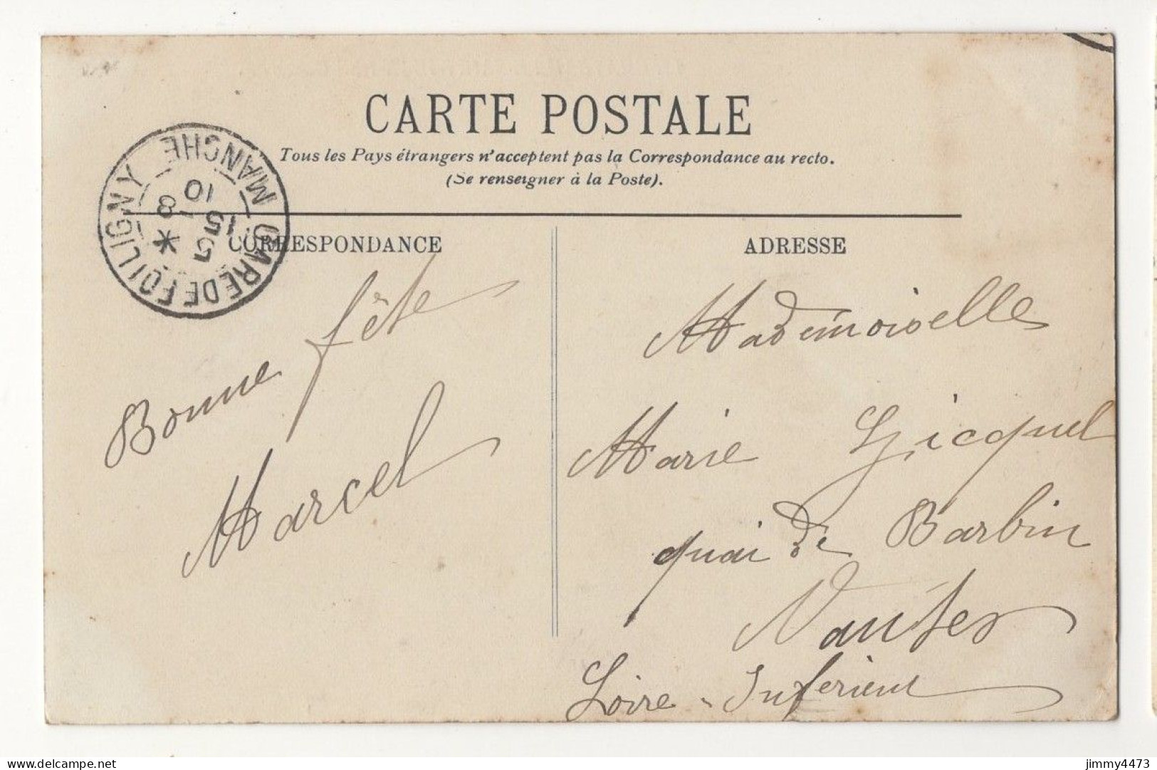 CPA - LE CHÂTEAU DE SAINT-JEAN-DES-CHAMPS En 1910 ( Canton De Bréhal Manche ) Edit. Vaugrenté - Brehal