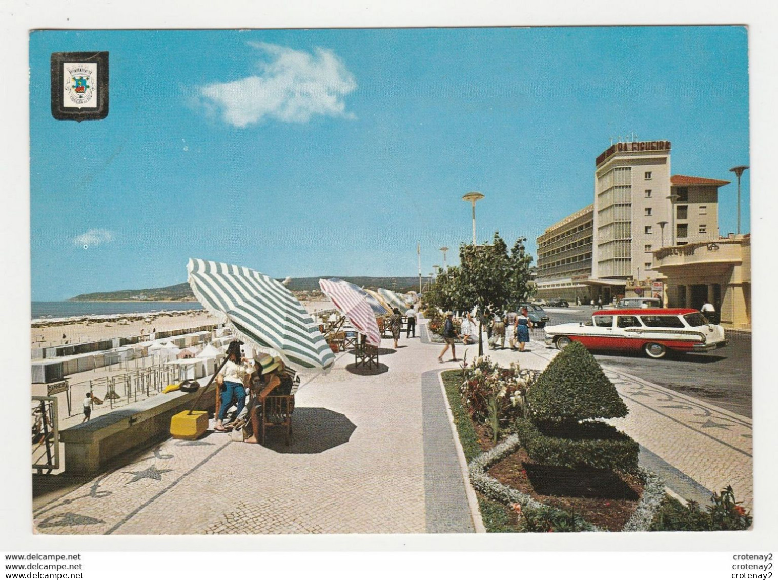 Portugal Coimbra FIGUEIRA DA FOZ Salazar Avenue Grand Hôtel VOIR ZOOM Voiture Auto Car Américaine Citroën 2CV VW Käfer - Coimbra