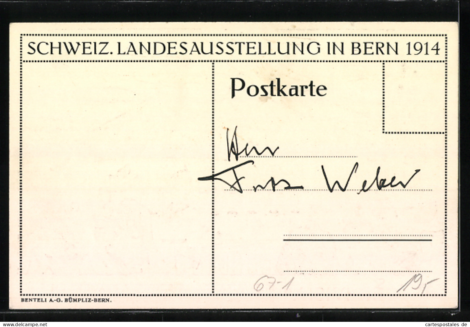 Künstler-AK Bern, Schweiz. Landesausstellung 1914, Restaurant Cerevisia D. Schweiz. Brauereien  - Tentoonstellingen