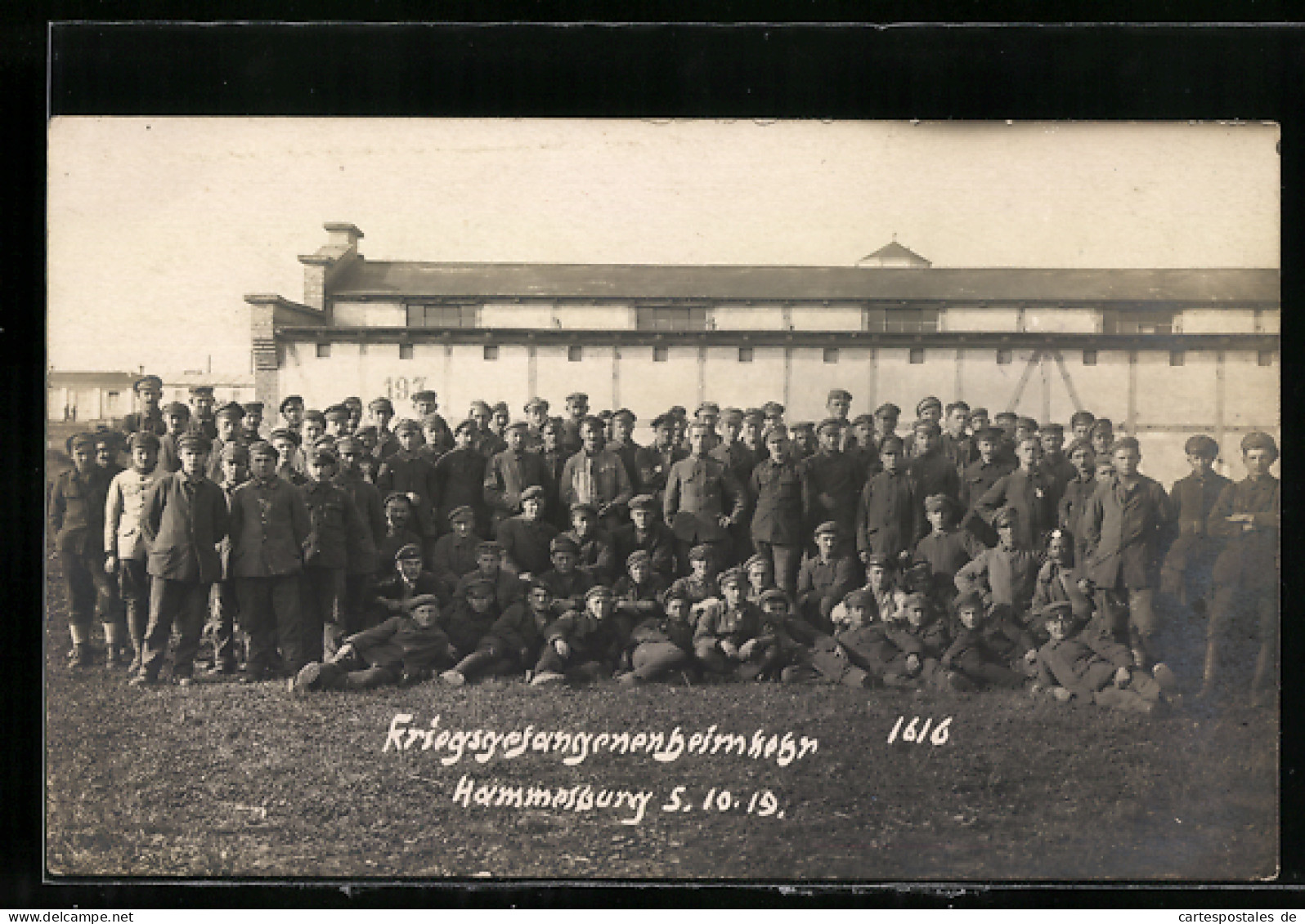 AK Hammelburg, Kriegsgefangenenheimkehr 1919  - Weltkrieg 1914-18