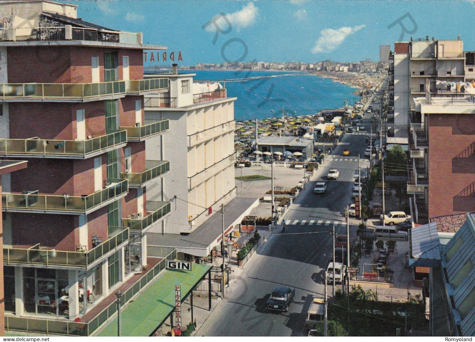 CARTOLINA  C10 VISERBA,RIMINI,EMILIA ROMAGNA-VIA G. DATI-MARE,SOLE,VACANZA,LUNGOMARE,BARCHE,BELLA ITALIA,VIAGGIATA 1972 - Rimini