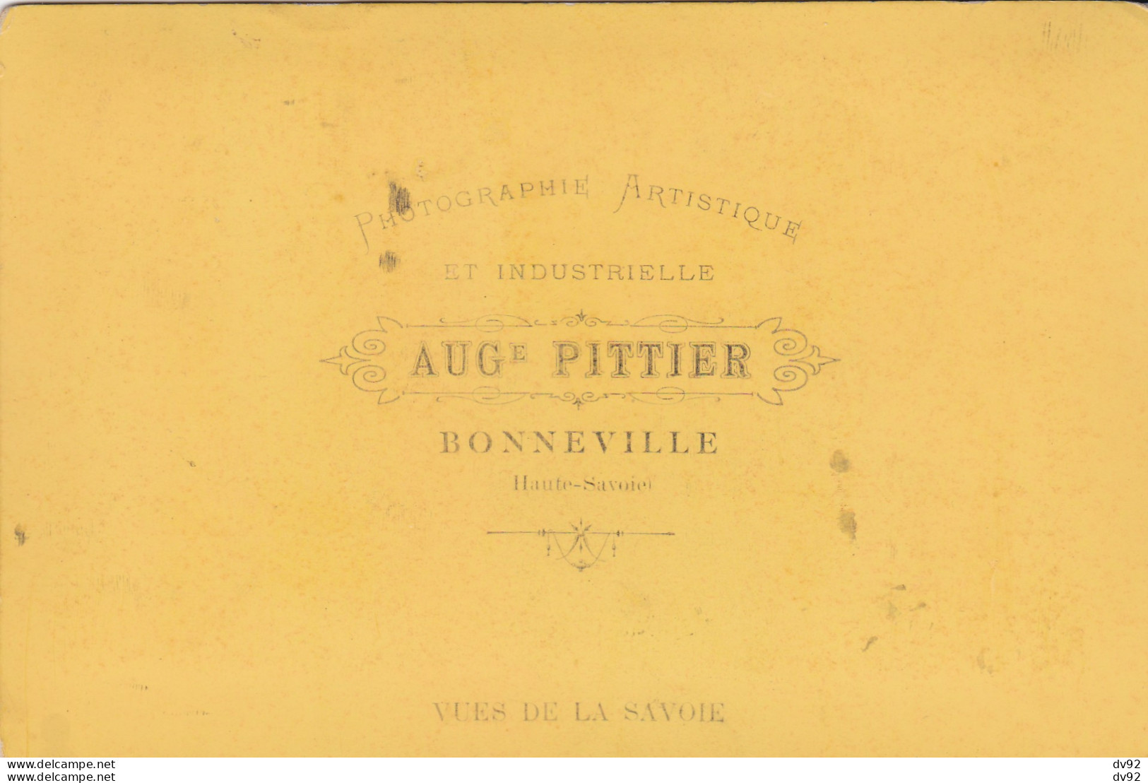 SAVOIE FLUMET AUGUSTE PITTIER (BONNEVILLE) - Old (before 1900)