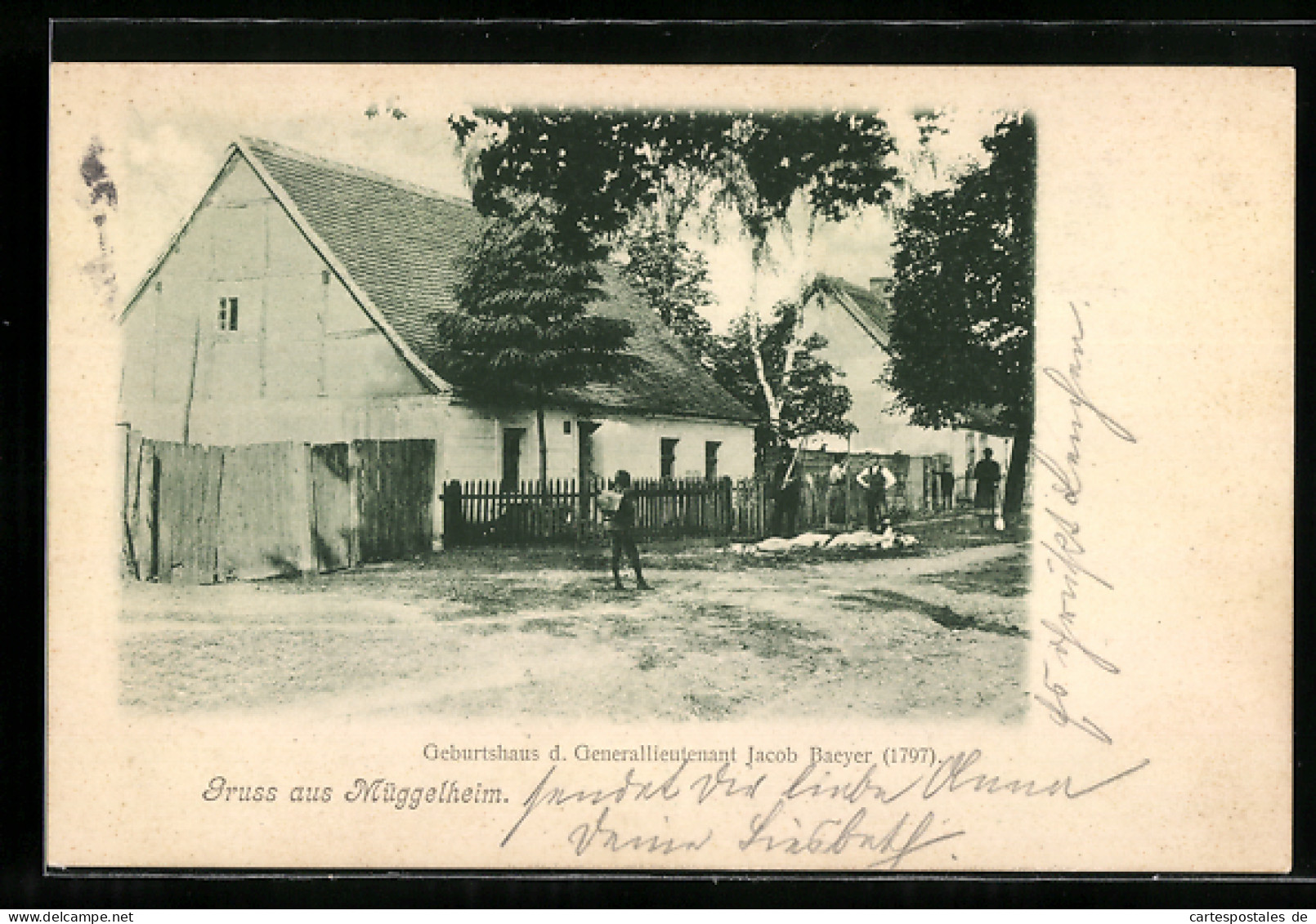 AK Berlin-Müggelheim, Geburtshaus D. Generallieutnant Jacob Baeyer  - Köpenick