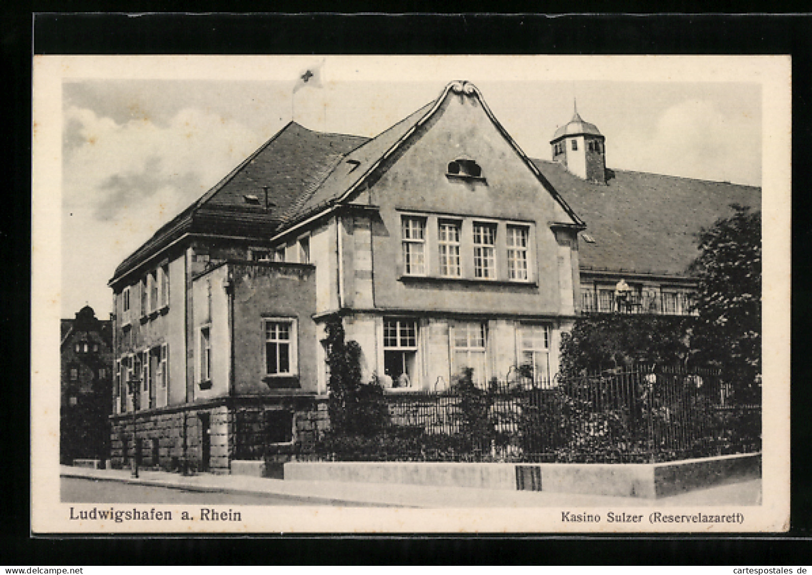 AK Ludwigshafen /Rh., Kasino Sulzer (Reservelazarett), Strassenansicht  - Ludwigshafen