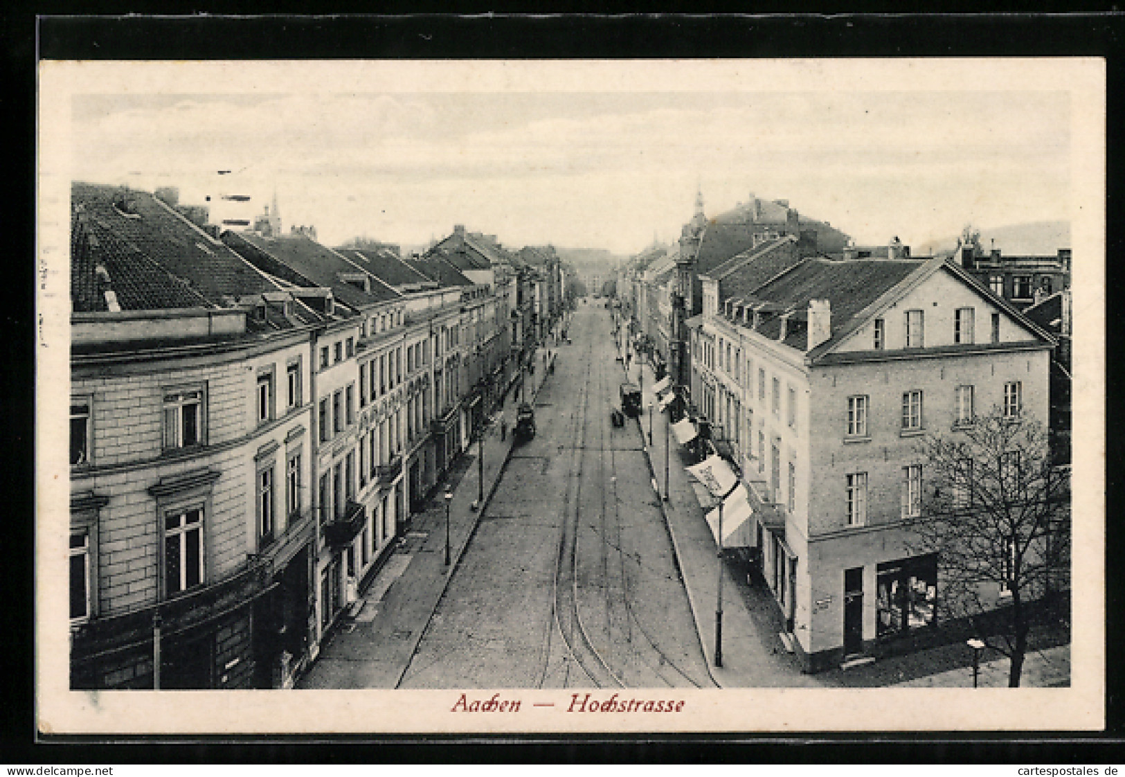 AK Aachen, Hochstrasse Mit Sparkasse Und Geschäft  - Aachen