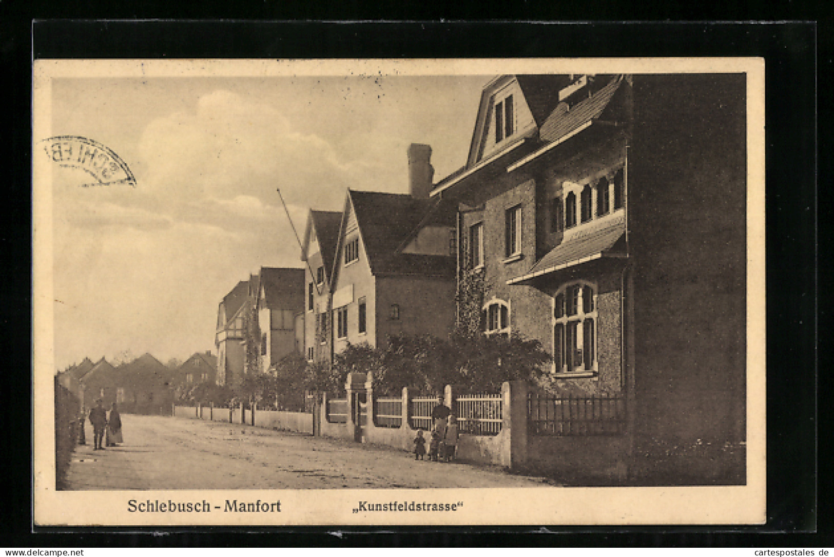 AK Schlebusch-Manfort, Blick In Die Kunstfeldstrasse  - Andere & Zonder Classificatie