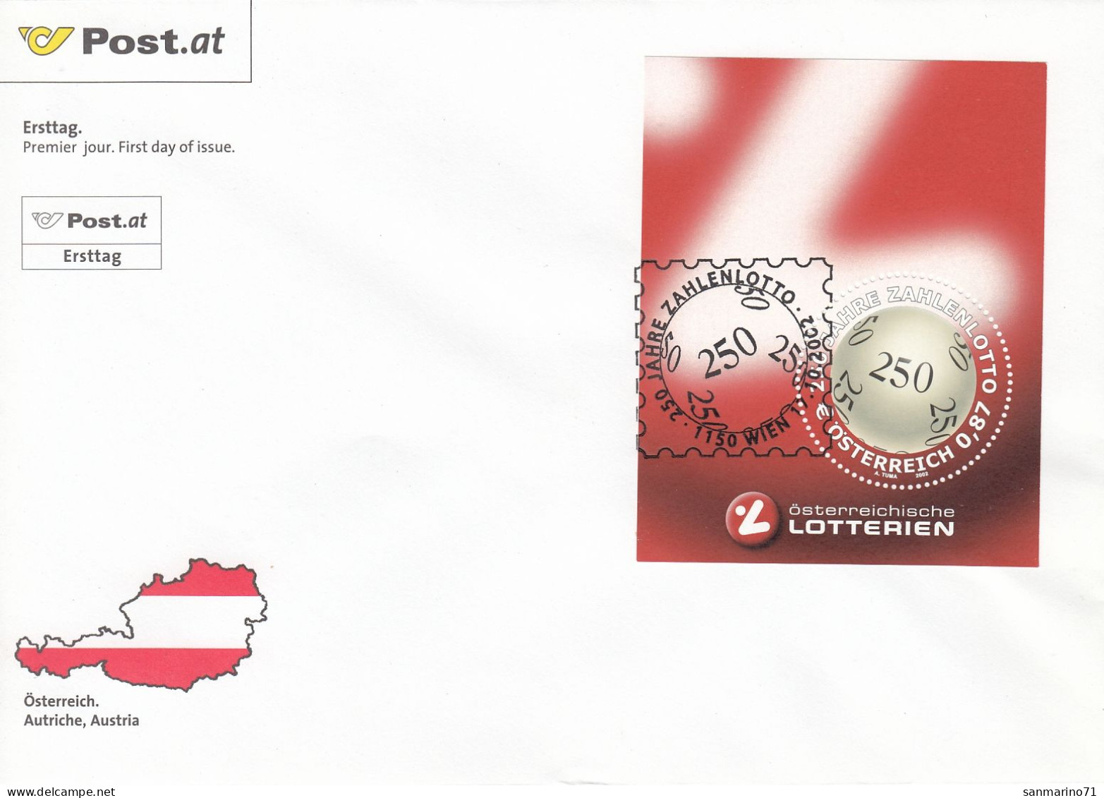 FDC AUSTRIA Block 17 - Unclassified