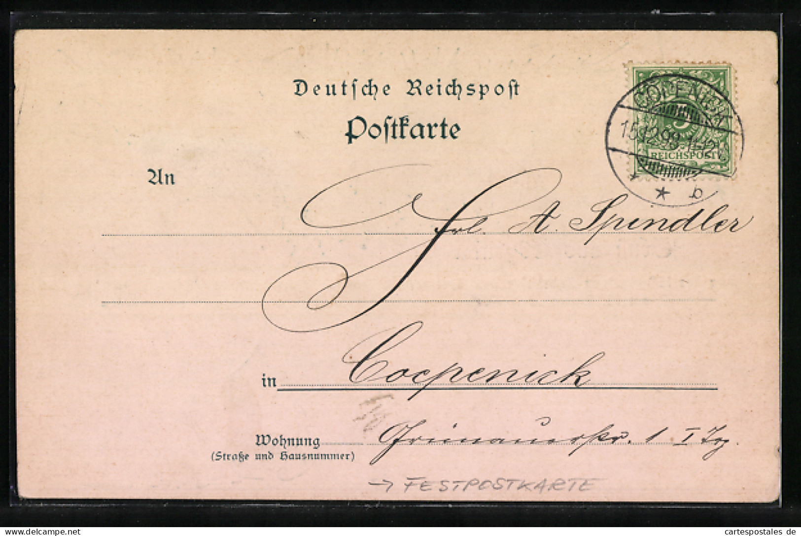 AK Berlin-Köpenick, Cöpenick, Festpostkarte, 150-Jähr. Jubelfeier Des Seminars 1898, Joh. Jul. Hecker  - Koepenick