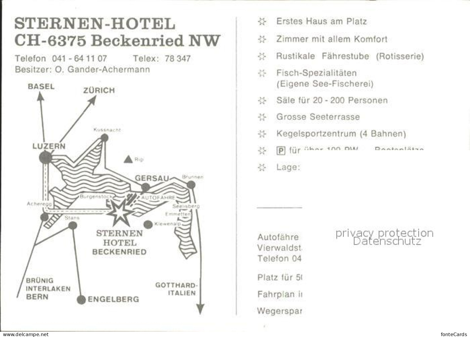 12375902 Beckenried Sternen Hotel Gaststube Speisesaal Beckenried - Sonstige & Ohne Zuordnung