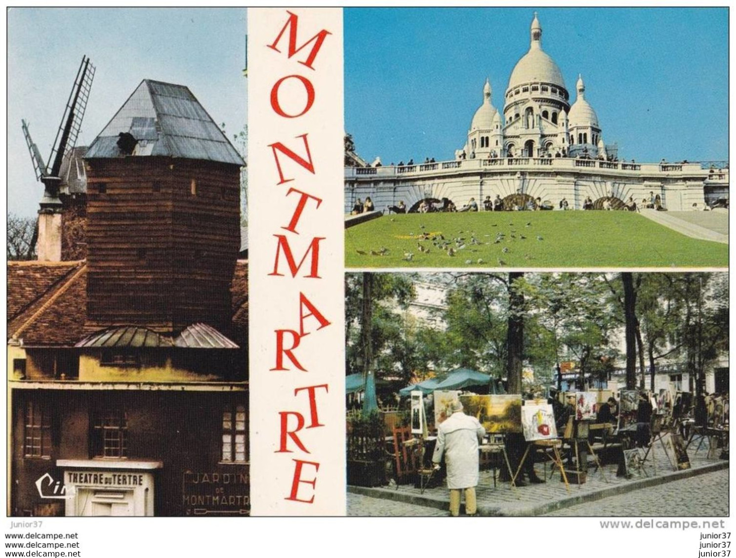 2 Cartes De Paris, Multie Vues, Montmartre - Sonstige & Ohne Zuordnung