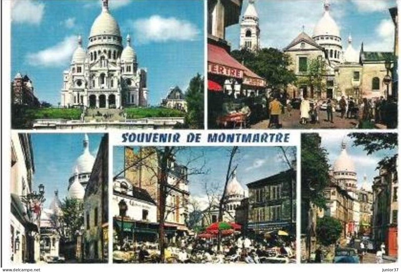 2 Cartes De Paris, Multie Vues, Montmartre - Sonstige & Ohne Zuordnung