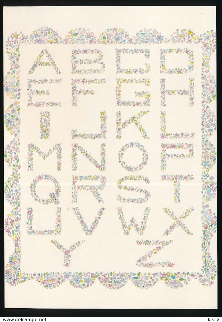 CPSM / CPM 10.5 X 15 ALPHABET Abécédaire  Illustrateur Anne Cauvin (collection Particulière) - Autres & Non Classés