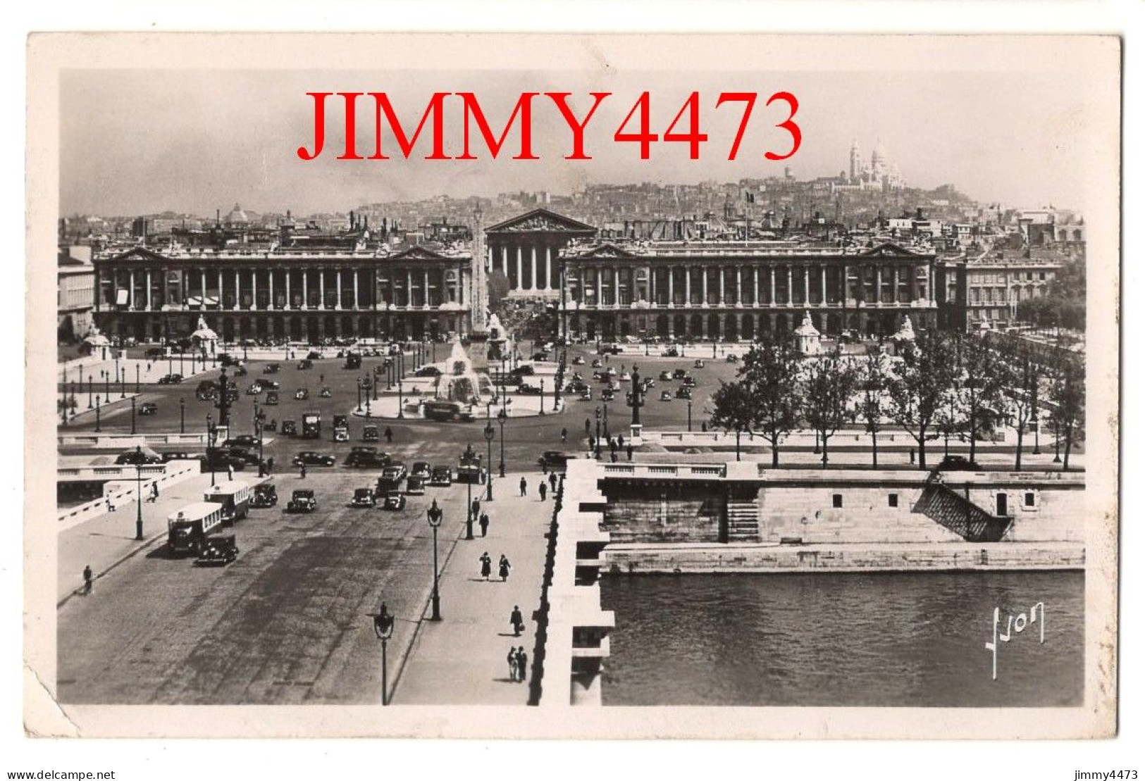 CPSM - PARIS En 1952 - Vue Générale De La Place De La Concorde ( Bien Animée ) N° B 29 - Edit. D'Art YVON - Piazze