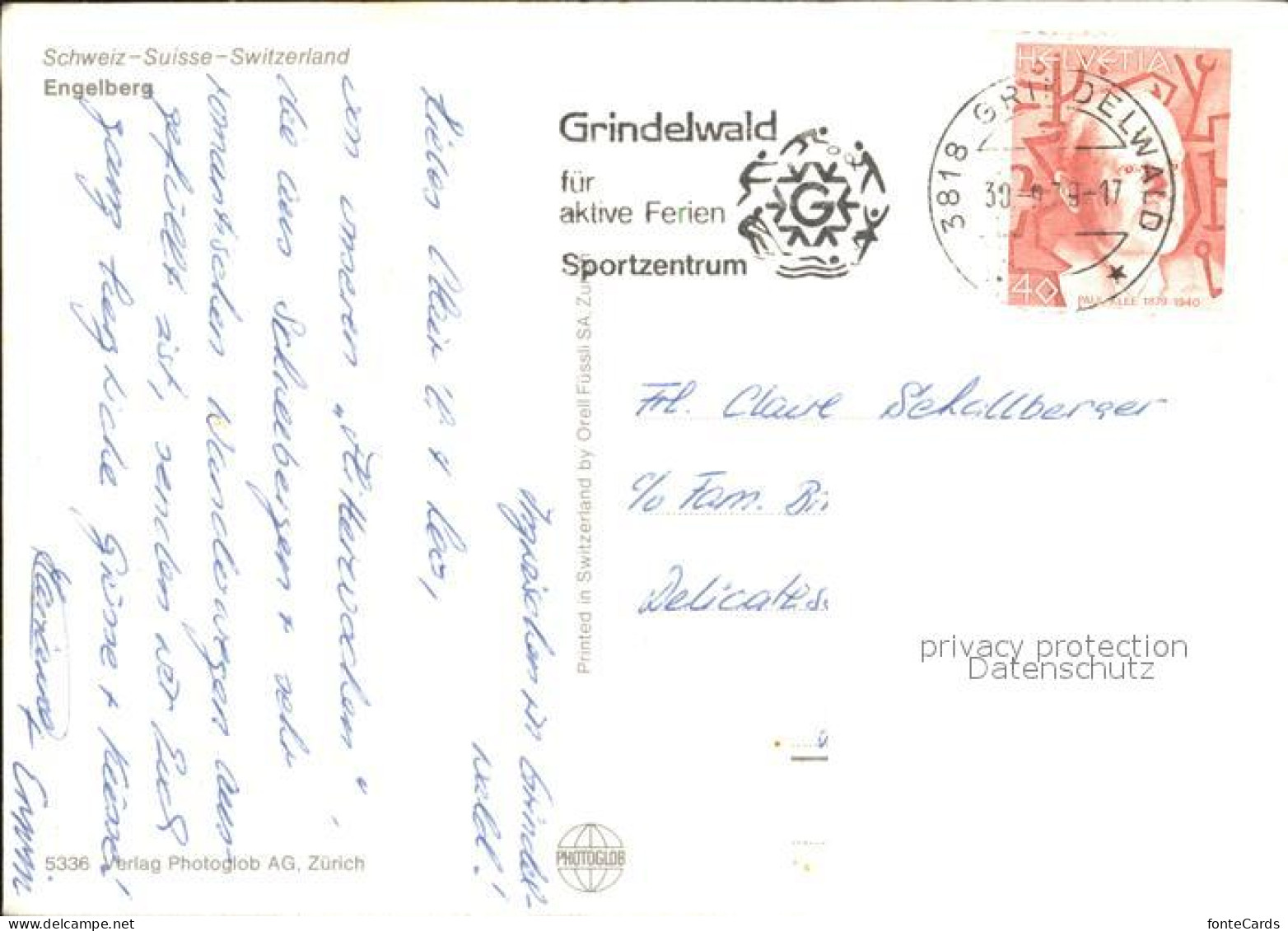 12371602 Engelberg OW Ortsansicht Berge Enzian Edelweiss Trollblume Engelberg - Other & Unclassified