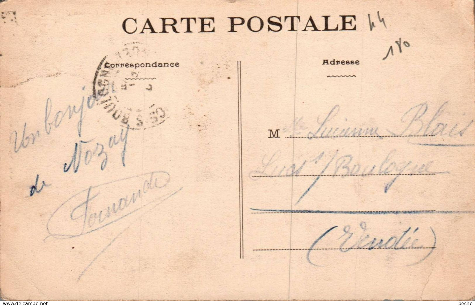 N°1259 W -cpa Nozay -la Rue De L'église- - Other & Unclassified