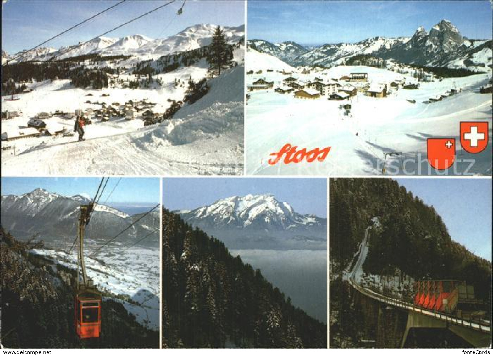 12371573 Stoos SZ Skigebiet Bergbahnen Winter Stoos SZ - Autres & Non Classés
