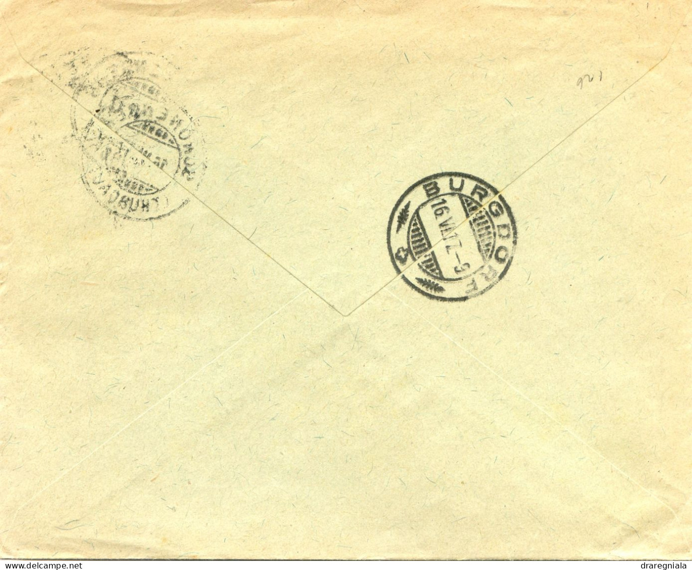 Mail Von Schönenberg 1917 Thurgau - Burgdof - Tellbrustbild 126II - Marcofilie