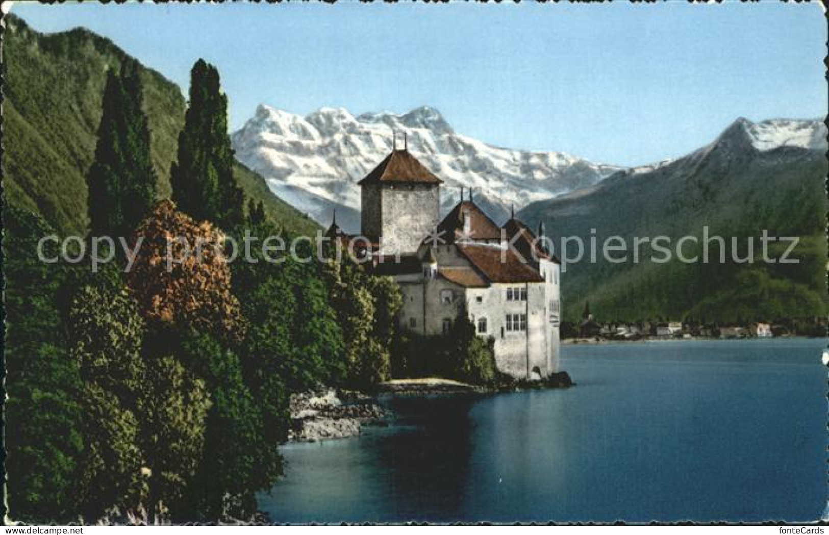 12371314 Montreux VD Chateau Chillon Dent Du Midi Montreux - Other & Unclassified