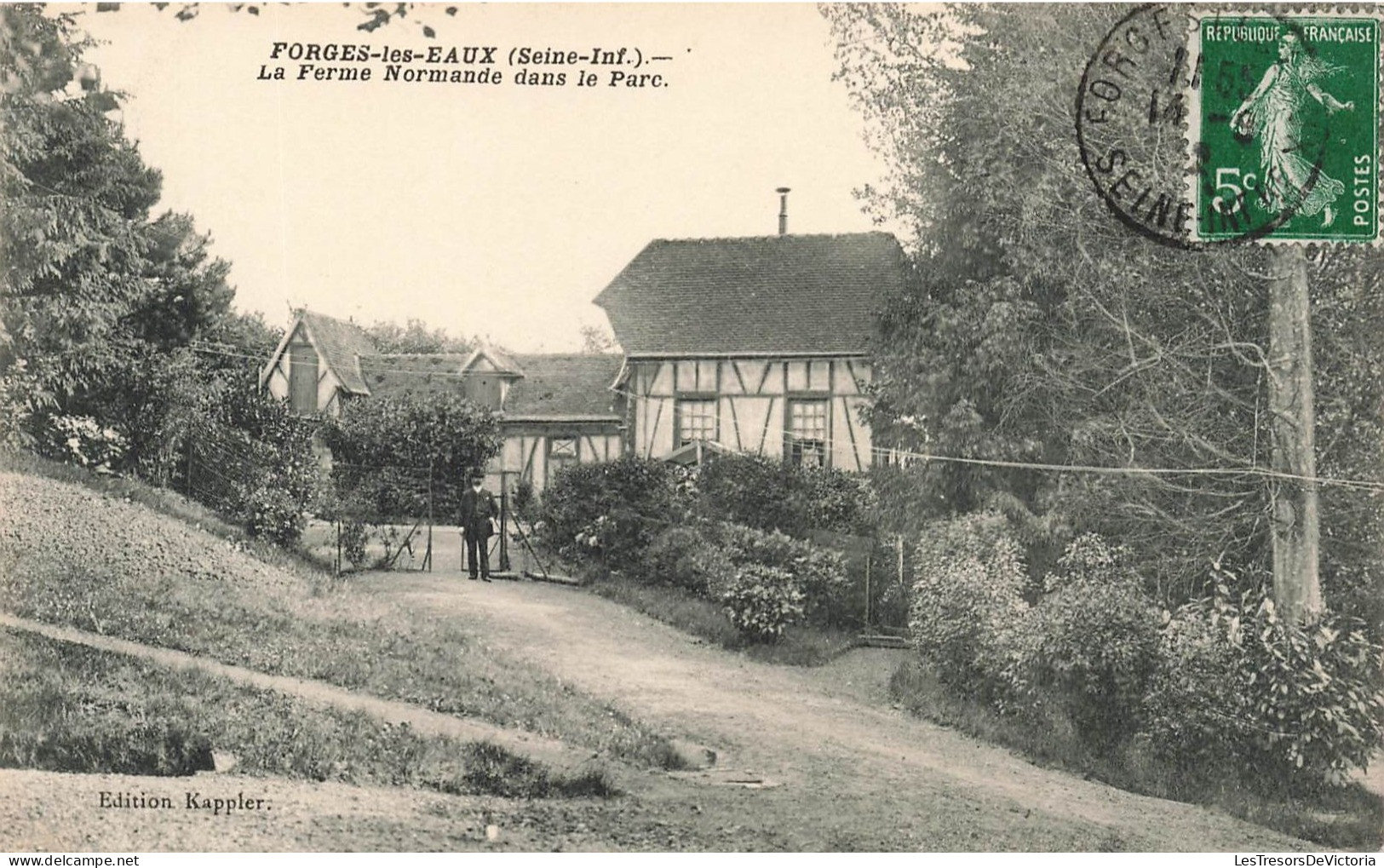 FRANCE - Forges Les Eaux - La Ferme Normande Dans Le Parc - Carte Postale Ancienne - Forges Les Eaux