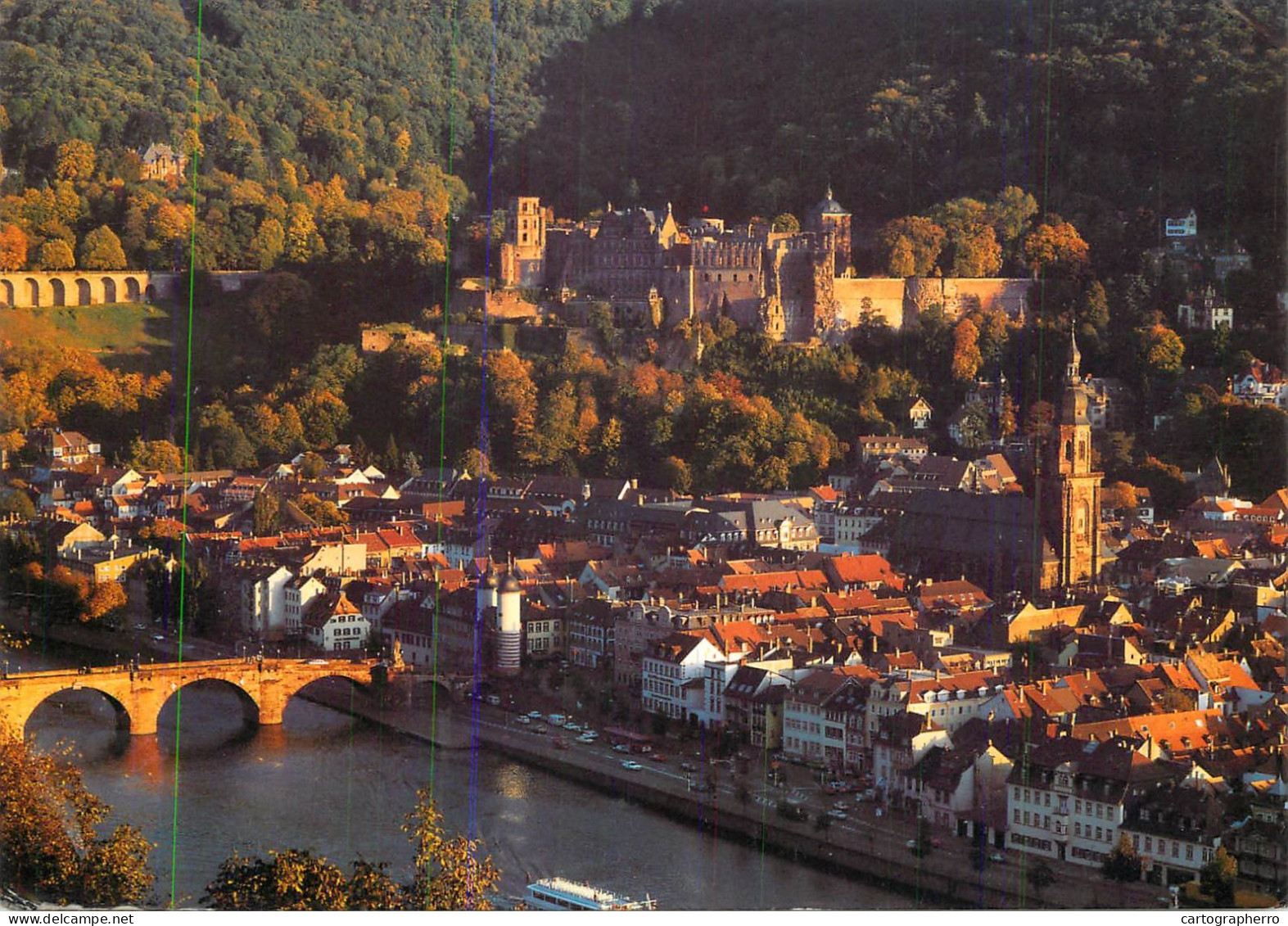 Navigation Sailing Vessels & Boats Themed Postcard Heidelberg Stadt Der Geschichte - Voiliers