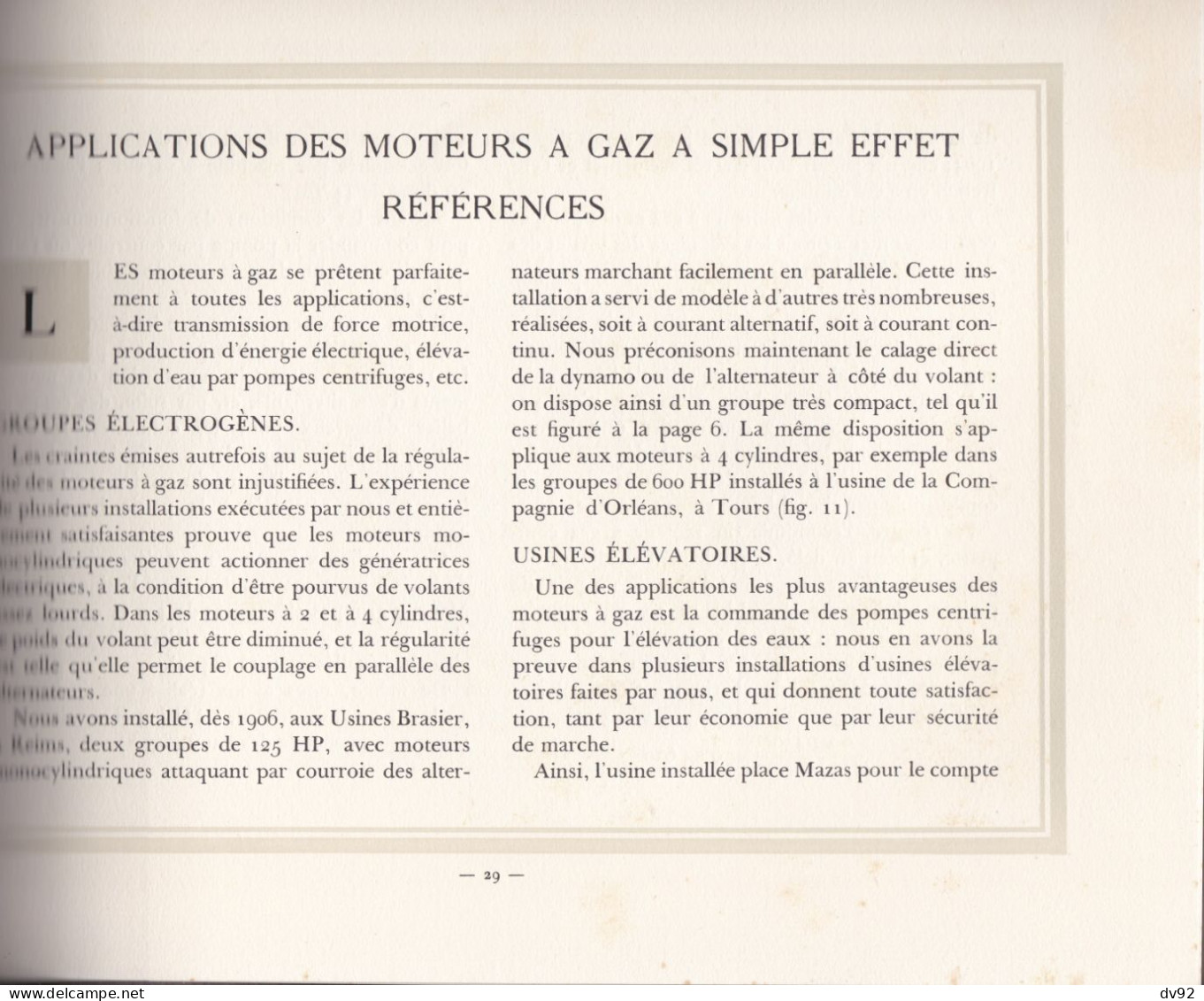 SOCIETE GENERALE DE CONSTRUCTIONS MECANIQUES ANCIENS ETABLISSEMENTS E. GARNIER & FAURE BEAULIEU APPAREILS RATEAU