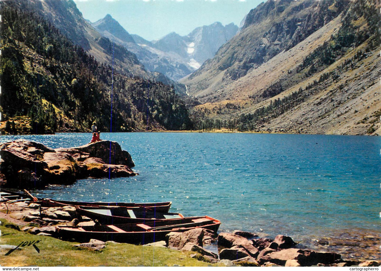 Navigation Sailing Vessels & Boats Themed Postcard Cauterets Hautes Pyrenees Rowboat - Segelboote