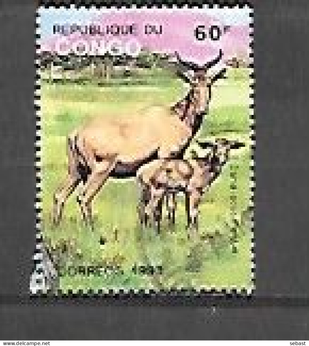 TIMBRE OBLITERE DU CONGO BRAZZA DE  1993 N° MICHEL 1363 II - Oblitérés