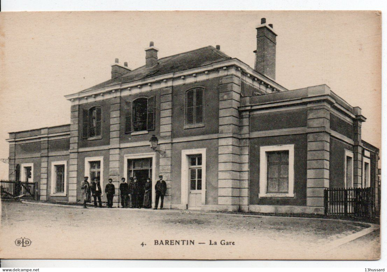 Carte Postale Ancienne Barentin - La Gare - Chemin De Fer - Barentin