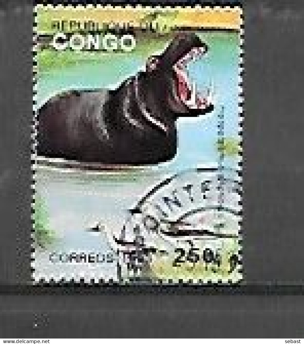 TIMBRE OBLITERE DU CONGO BRAZZA DE  1993 N° MICHEL 1368 II - Usati