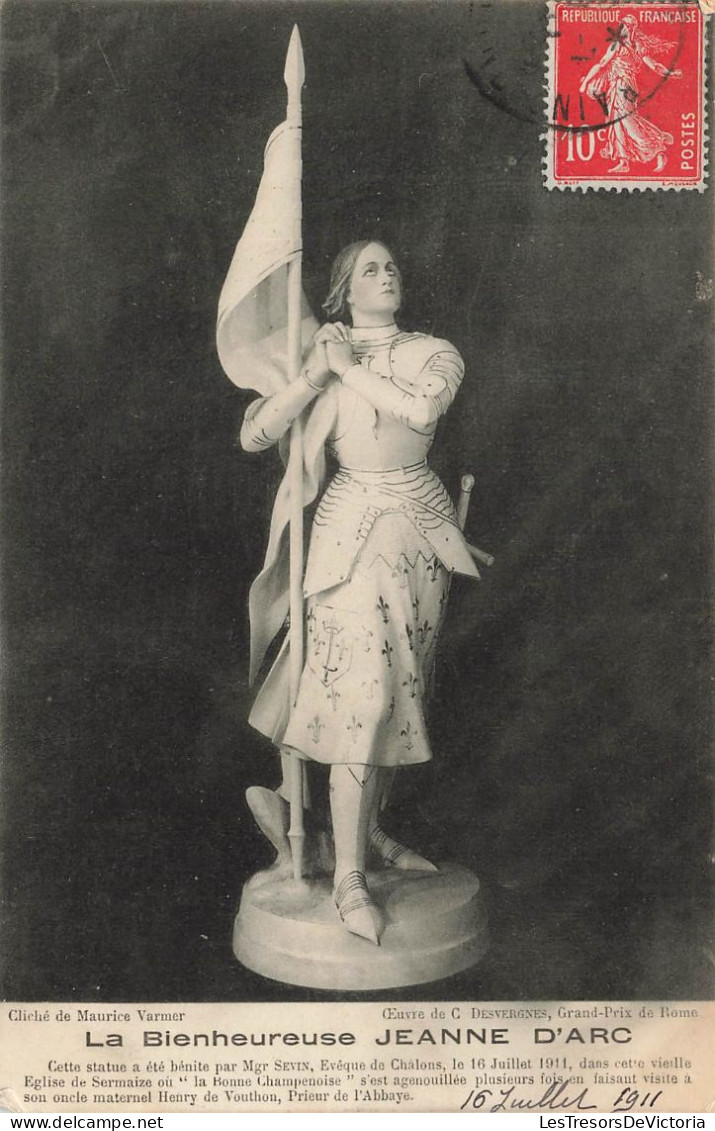 SCULPTURES - La Bienheureuse Jeanne D'Arc - Carte Postale Ancienne - Skulpturen