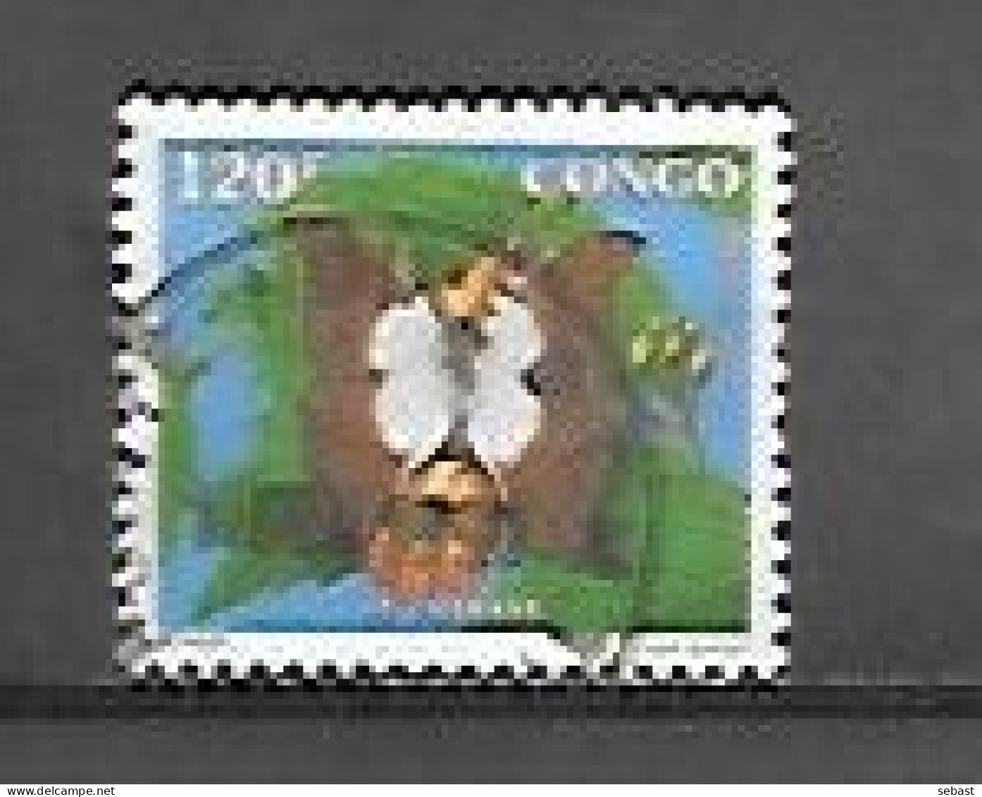 TIMBRE OBLITERE DU CONGO BRAZZA DE  1991 N° MICHEL 1294 - Usati