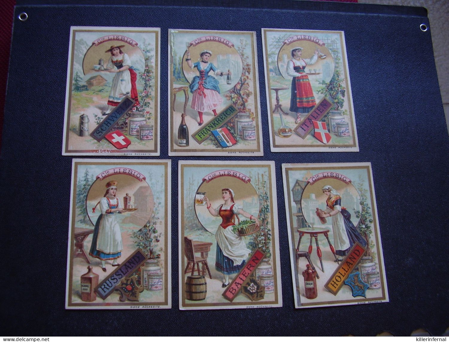 Original Old Cards Chromos Liebig  S 291 TED Boissons Nationales Complet - Liebig