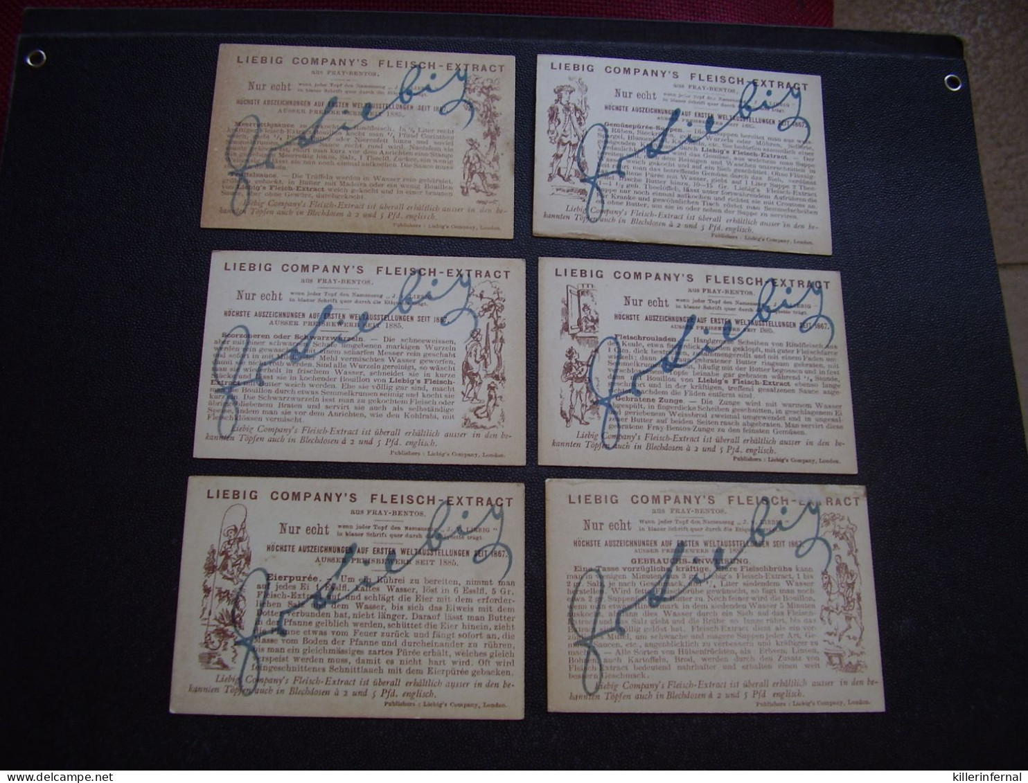 Original Old Cards Chromos Liebig  S 291 TED Boissons Nationales Complet - Liebig