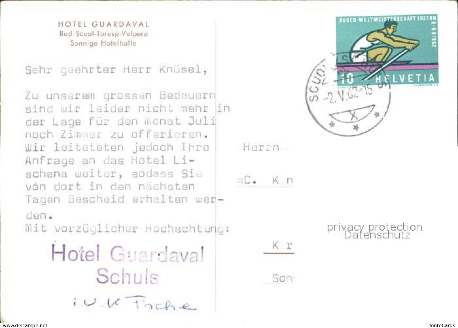 12371038 Scuol Tarasp Vulpera Hotel Guardaval Sonnige Hotelhalle Scuol - Autres & Non Classés