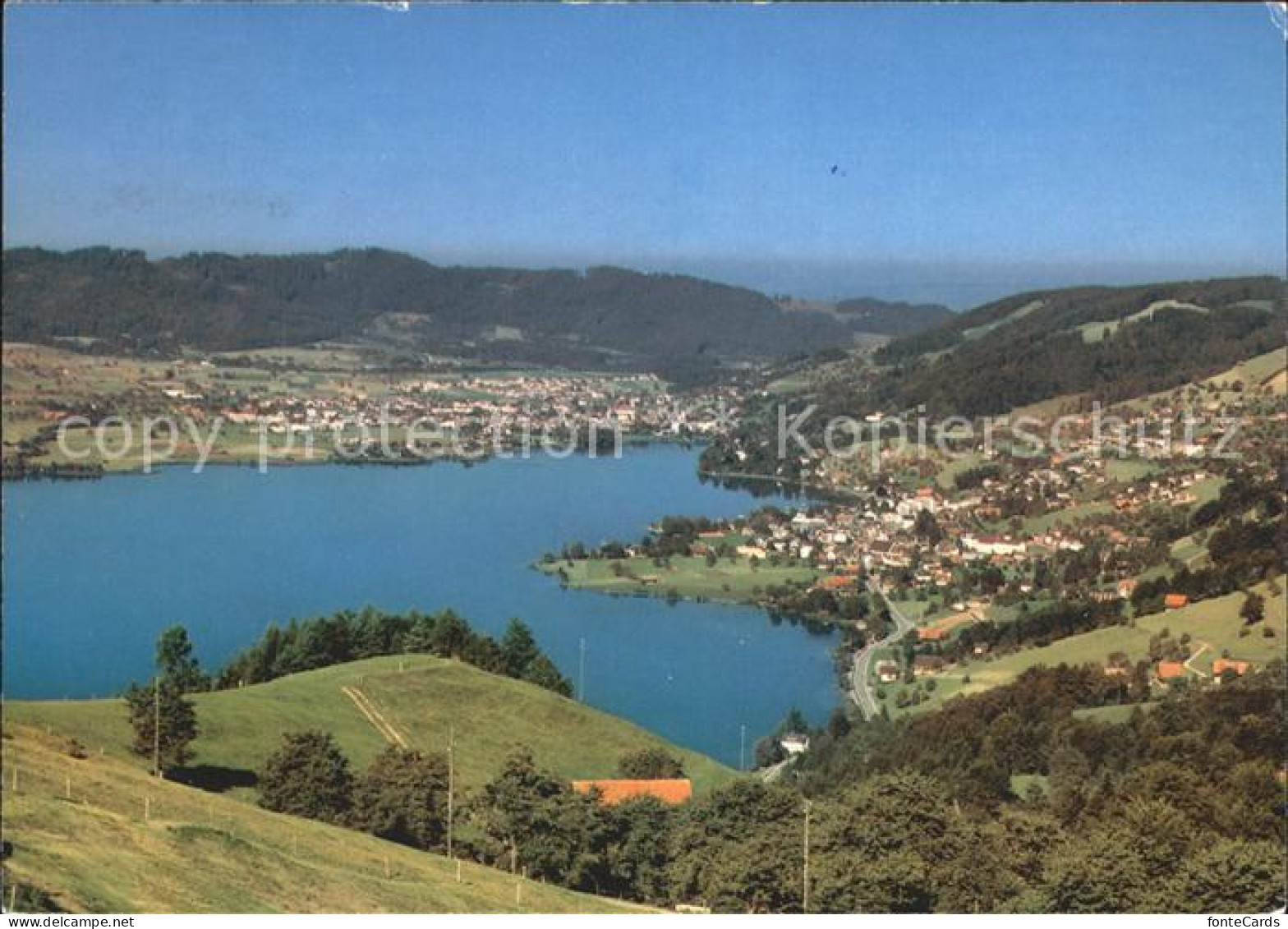 12371031 Aegerisee Aegerisee Unteraegeri Unter-Aegeri ZG Blick Ahorn Oberaegeri  - Autres & Non Classés