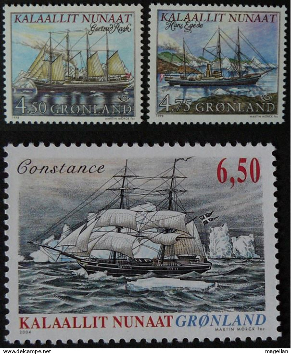 Groenland Yv. 306/307 - 402 Neufs ** (MNH) - Bateaux - Voiliers - Barcos