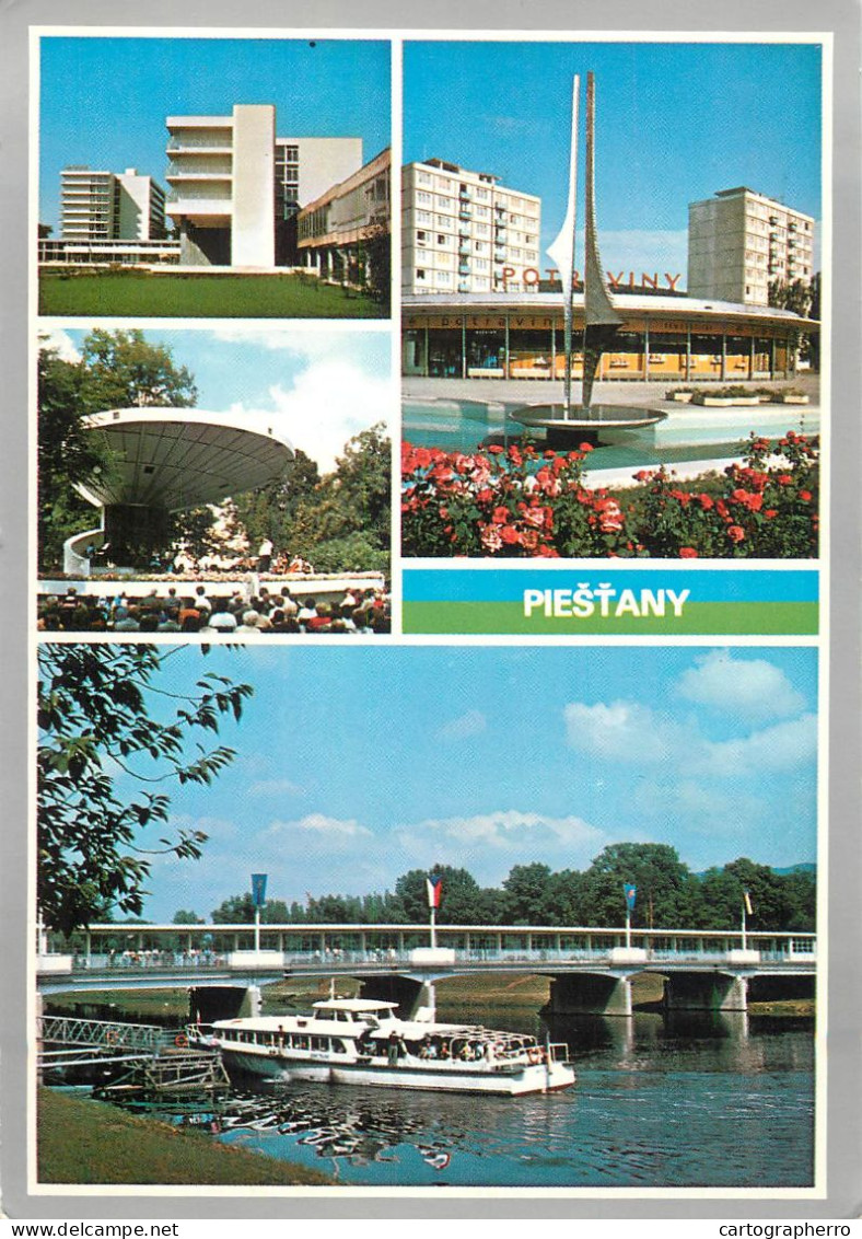 Navigation Sailing Vessels & Boats Themed Postcard Piestany Cruise Ship - Voiliers