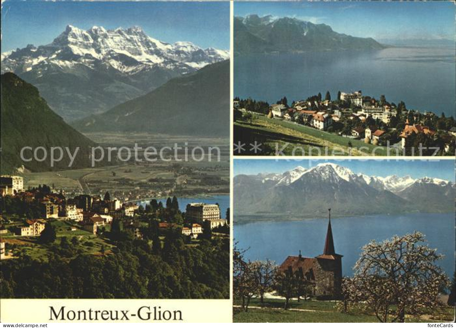 12369330 Montreux VD Glion See Berge Kirche Montreux - Other & Unclassified