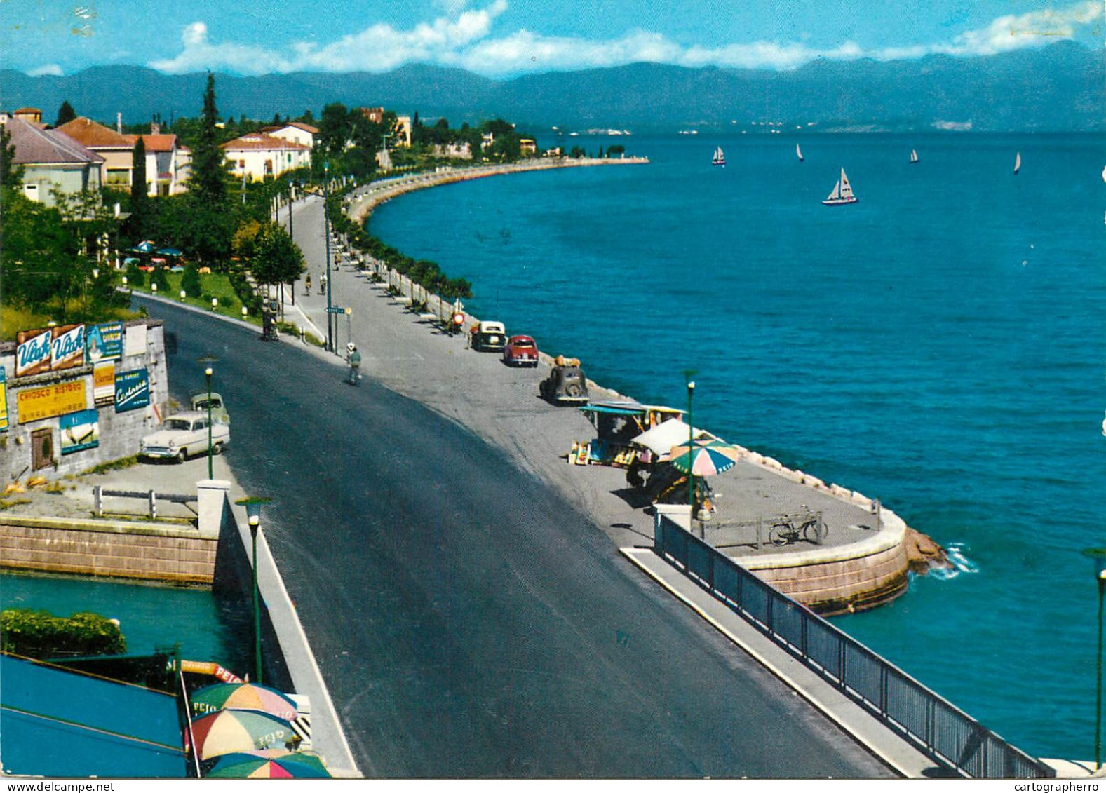 Navigation Sailing Vessels & Boats Themed Postcard Lago Di Garda Peschiera - Sailing Vessels