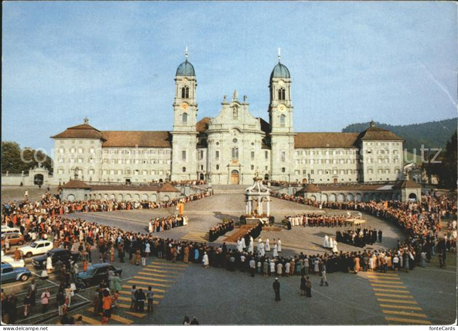 12369290 Einsiedeln SZ Prozession Klosterplatz Einsiedeln - Sonstige & Ohne Zuordnung