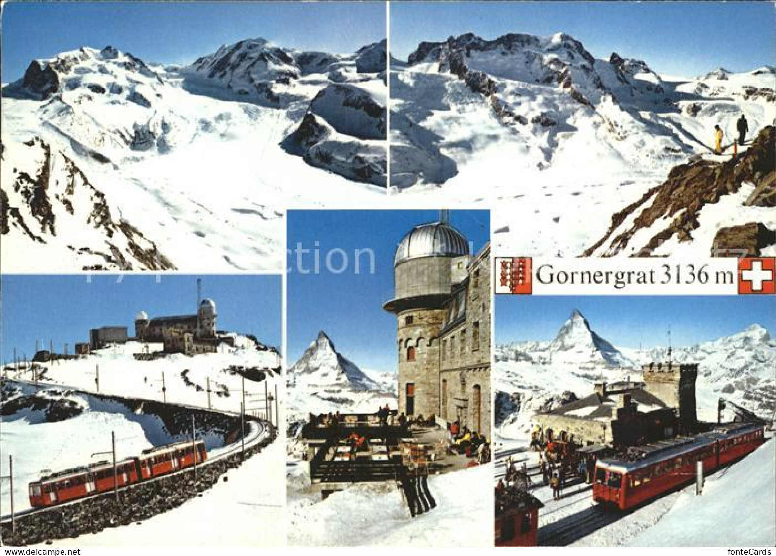 12369254 Gornergrat Zermatt Bergbahn Pass Berge Gornergrat Zermatt - Altri & Non Classificati