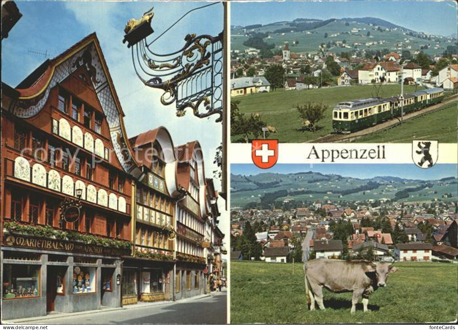 12369253 Appenzell IR Eisenbahn Kuh H?user Appenzell - Other & Unclassified
