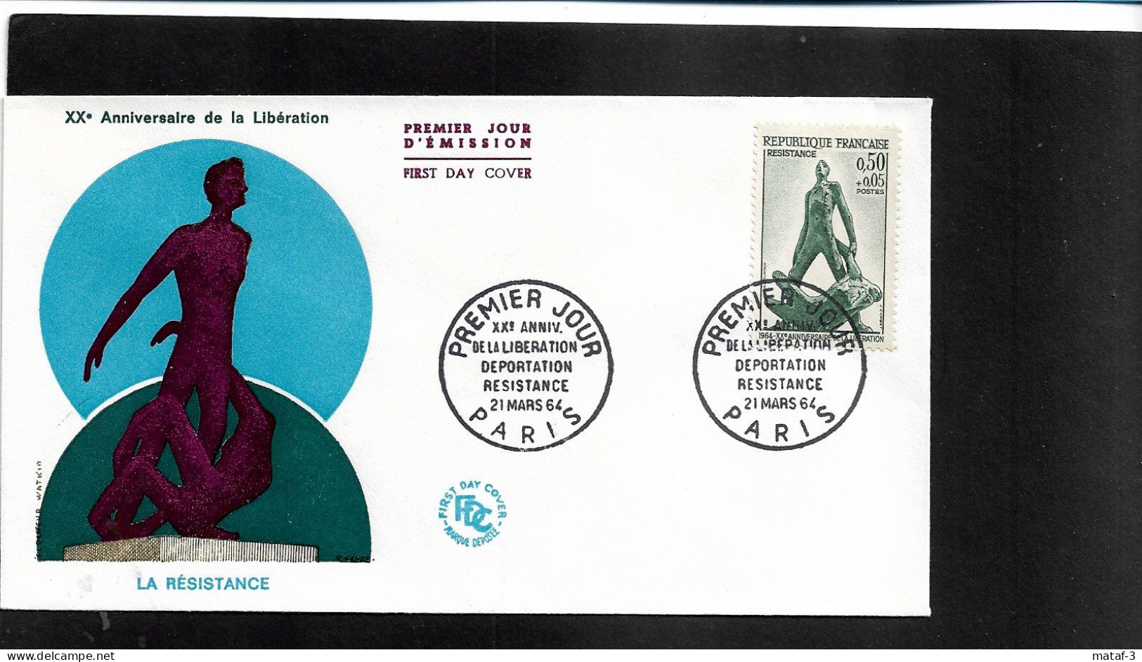 FRANCE     1964  YT N° 1411 - Used Stamps
